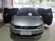 常平汽車音響改裝 東莞勁聲大眾速騰改裝美國DR-652