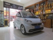 安康汽車音響改裝 西安車神奔馳smart精靈改裝Q牌 Q65CA兩分頻