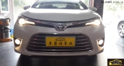 深圳汽車燈光升級改裝，豐田雷凌汽車大燈改裝Q5透鏡