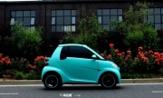 清新小萌星 smart電光薄荷車身改色貼膜