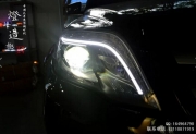 福州燈封造極改燈--奔馳GLK改雙光透鏡氙氣大燈效果圖