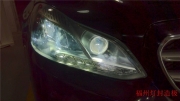 福州燈封造極改燈-奔馳E級改雙光透鏡氙氣大燈效果圖