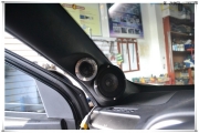 豐田RAV4改裝海螺三分頻/全車大能紅標(biāo)隔音降噪|音樂(lè)之聲
