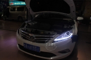 長安逸動升級雙光透鏡—貴陽車港改燈