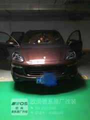 保時(shí)捷卡宴LED大燈，犀利的小眼神