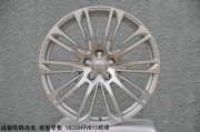 [轮毂轮胎] 成都极速轮毂 奥迪A8W12 原装锻造轮毂银色车面
