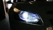 深圳汽车大灯改装，雪佛兰科鲁兹汽车灯光升级Q5透镜