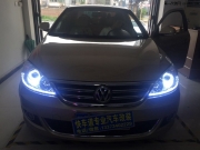 邯鄲快車道老款朗逸車燈升級阿帕7套裝