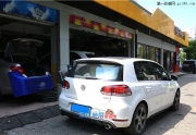 大眾GTI汽車音響改裝法國勁浪喇叭|工藝改裝|溫州動感地帶