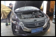 本田奧德賽改裝德國海螺汽車音響|成都美聲汽車音響改裝