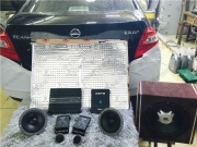 日產(chǎn)尼桑汽車音響改裝過程-天籟升級丹麥丹拿+美國MTX+拉.....