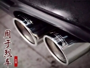 大連市 奧迪A6L 升級安裝RES 周于烈車定制中尾段雙邊4出閥....