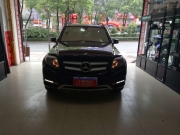 郴州小雷改燈+奔馳GLK260低配升級高配車燈作業(yè)。