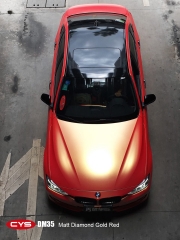 人氣烈馬改裝記 全車亞光鉆石金紅車身貼膜