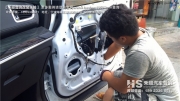 寧波禾順汽車音響改裝15款奧德賽升級瑞典DLS套裝喇叭四門...