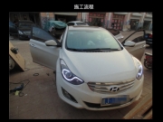 滄州音響改裝-現(xiàn)代朗動(dòng)音響升級聲瑯喇叭-滄州韻聲汽車音響