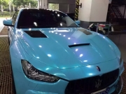 [外观] 玛莎拉蒂Maserati Ghibli改装GT款碳纤维开孔头盖