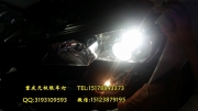 斯柯達野帝車燈改裝海拉6雙光透鏡飛利浦氙燈