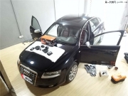 西安專業(yè)汽車音響改裝  奧迪A6于西安上尚改裝赫茲音響