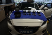 從化汽車音響改裝 廣州天驕馬自達改裝彩虹SL-C6.2喇叭