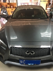 周至汽車音響改裝 銀川天誠英菲尼迪Q50L改裝意大利赫茲HSK163