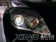 成都 奔馳GLK300升級海拉5雙光透鏡