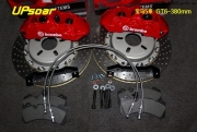 成都速跑改裝18782909458-寶馬5系改裝剎車多活塞卡鉗brembo GT6