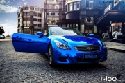 靓丽改装！英菲迪尼G37 “电镀蓝”车身改色贴膜
