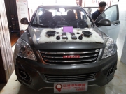 天津江波  哈佛H6汽車(chē)音響改裝升級(jí),前后摩雷+調(diào)音小師妹