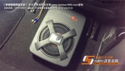 寧波禾順汽車音響改裝日產(chǎn)奇駿A柱倒模中道超薄低音JBL功放