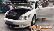 寧波禾順汽車音響改裝斯柯達明銳升級STORM套裝喇叭超低音