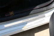 厂家直销汽车装饰东风标致301不锈钢板门槛条迎宾踏板