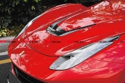 [外观] 法拉利F12改装Novitec Rosso碳纤维小包围 引擎盖散热孔 机盖装饰品