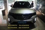 傳祺GS4車燈改裝原裝Q5透鏡飛利浦XV4800k氙燈紅色惡魔眼