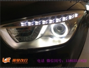 太原奔腾X80车灯改装定制版海五双光透镜 岩崎Pro灯泡