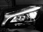 17款奔驰CLA改装升级大灯、低配改装高配老款改装新款LED大灯