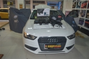 鹽城道聲奧迪A4L汽車音響改裝美國JL C2-650 芬朗四路功放--...