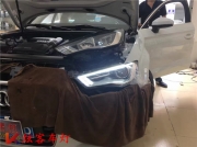 奧迪A3低配大燈升級原廠高配大燈總成，完美升級