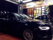 成都專業(yè)汽車音響改裝|成都美聲奧迪A4L音響改裝德國海螺5系