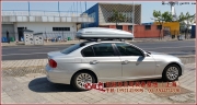 寶馬3系安裝whispbar車頂架和哈勃傳奇4.0車頂箱效果展示