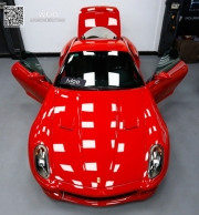 闪亮！法拉利599汽车贴膜“透明膜”改装案例