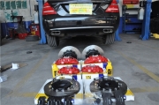 奔馳w221s350改裝AP85系列前六后四剎車(chē)卡鉗搭配