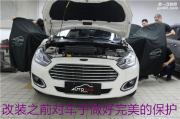 廣州車元素福特福睿斯汽車音響改裝，芬朗經(jīng)典套裝喇叭