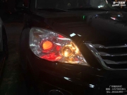 【廣州礪光車燈】 哈弗H6改大燈：海拉5+歐司朗+紅色惡魔眼