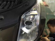 【廣州礪光車燈】 凱迪拉克SRX車燈升級：小糸Q5+歐司朗套餐