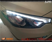 太原起亞K3換原裝高配日行燈