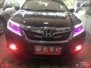 【廣州礪光車燈】獨(dú)一無二本田凌派改燈六個近光六個遠(yuǎn)光
