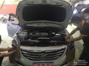 【廣州礪光車燈】 現(xiàn)代名圖改大燈：小糸Q5同步升級(jí)日行燈