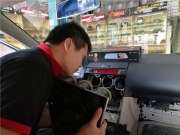 羅定金聲匯汽車音響——豐田卡羅拉安裝四門隔音+惠威喇叭