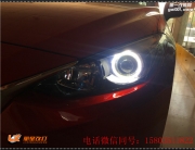 太原昂克賽拉車燈改裝海五透鏡 巖崎Pro燈泡 奧茲姆安定器...